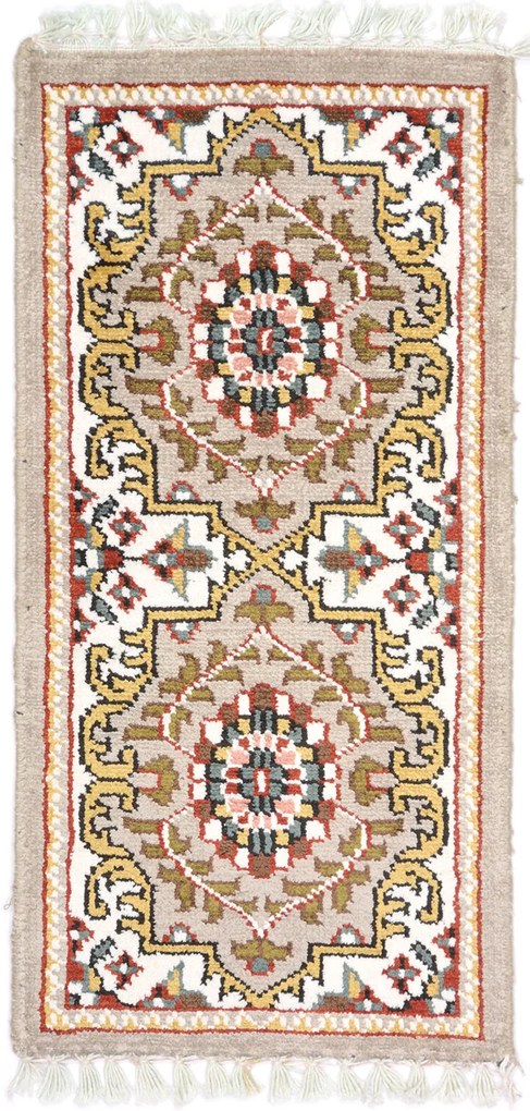 Agra Tappeto orientale 30x60 Beige (Indian) Annodato A Mano