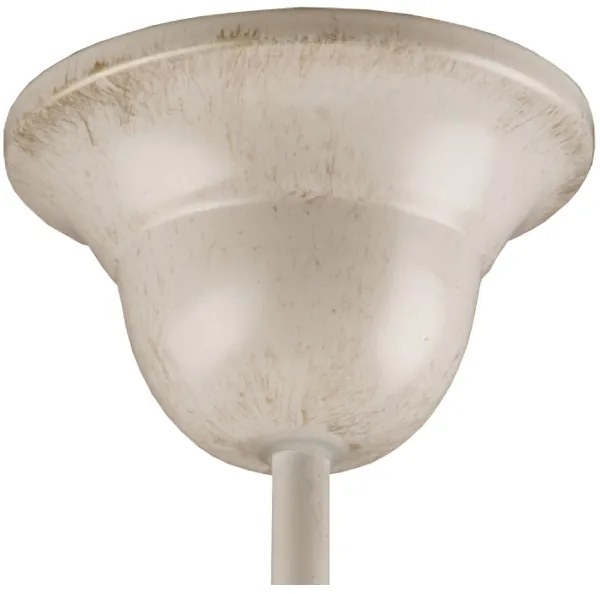 Brilagi - Lampadario a sospensione con supporto rigido LED ANTICO 1xE27/60W/230V bianco patinato