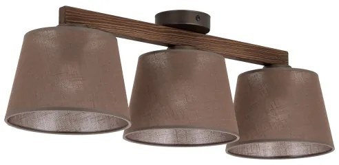 Brilagi - Plafoniera LATTE 3xE27/15W/230V pino/marrone