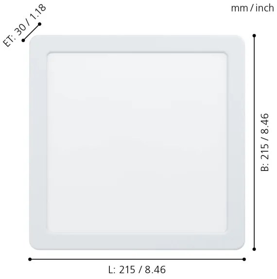 Eglo 99164 - Faretto da incasso LED FUEVA 5 LED/16,5W/230V