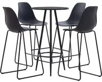 Set da Bar 5 pz in Plastica Nero cod mxl 22805