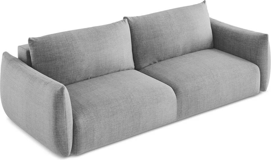 Divano grigio chiaro allungabile 230 cm Leila – Makamii