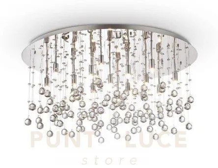 Moonlight lampadario a soffitto cromo e cristallo 15 luci attacco g...