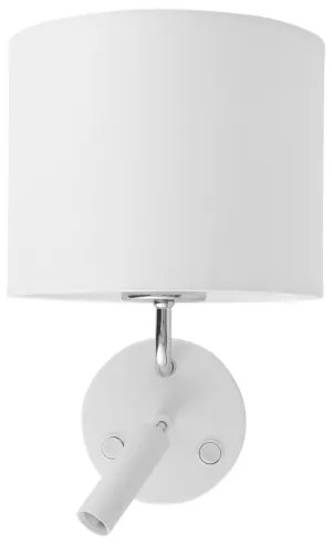 Lampada LED flessibile RICHI 1xE27/15W/230V + LED/3W/230V bianco