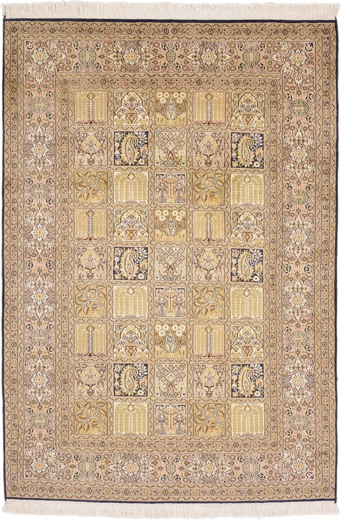 Cashmere Silk Tappeto 180 x 130 (Indian) Annodato A Mano
