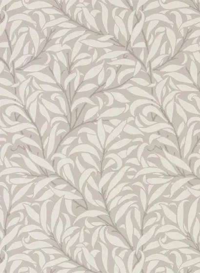 Morris & Co Carta da parati Pure Willow Bough - Dove/ Ivory