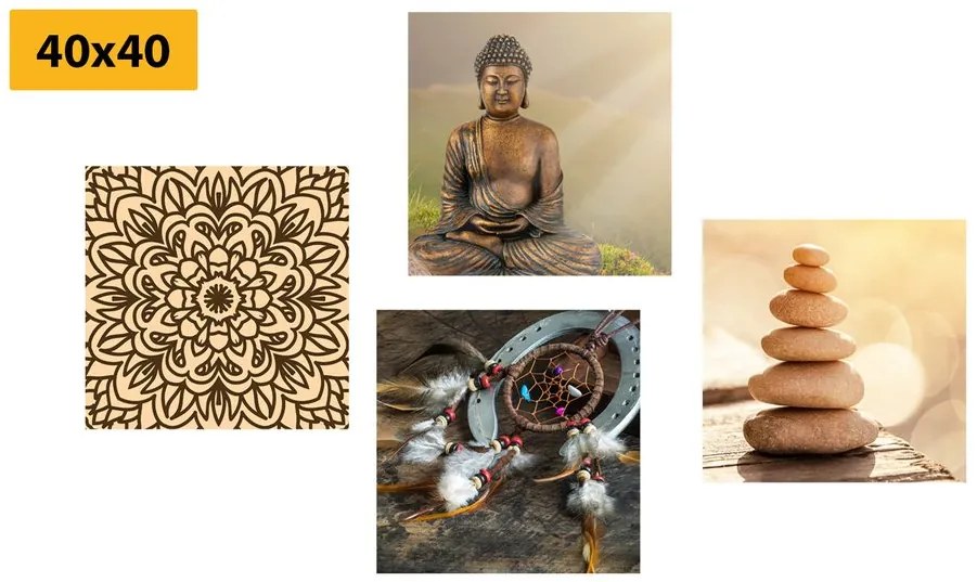 Set di quadri – Buddha armonioso
