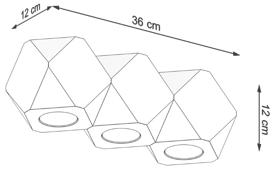 Faretto di colore naturale 12x36 cm Vige – Sollux