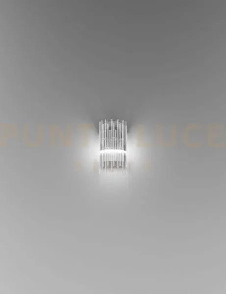 Diadema applique a parete p cristallo cromo lucido 2 luci attacco g9