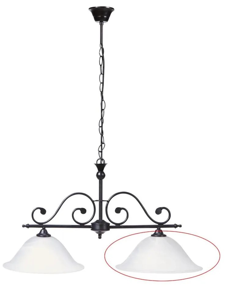 Rabalux 7777 - Vetro di ricambio per lampadario DOROTHEA E27