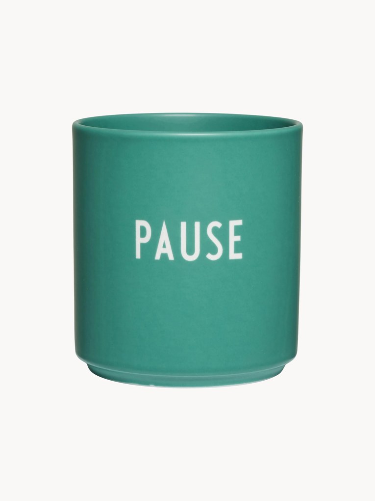 Tazza con scritta Favourite PAUSE