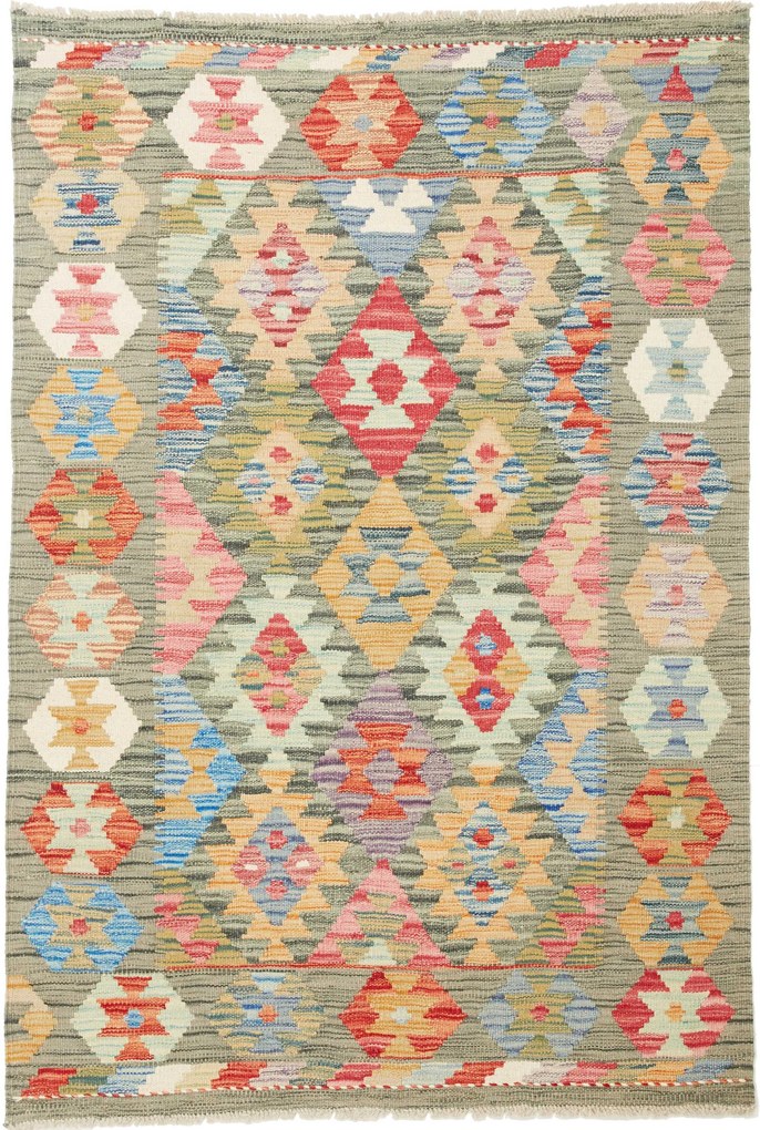 Kilim Tappeto 100x150 (Pakistan) Tessuto A Mano