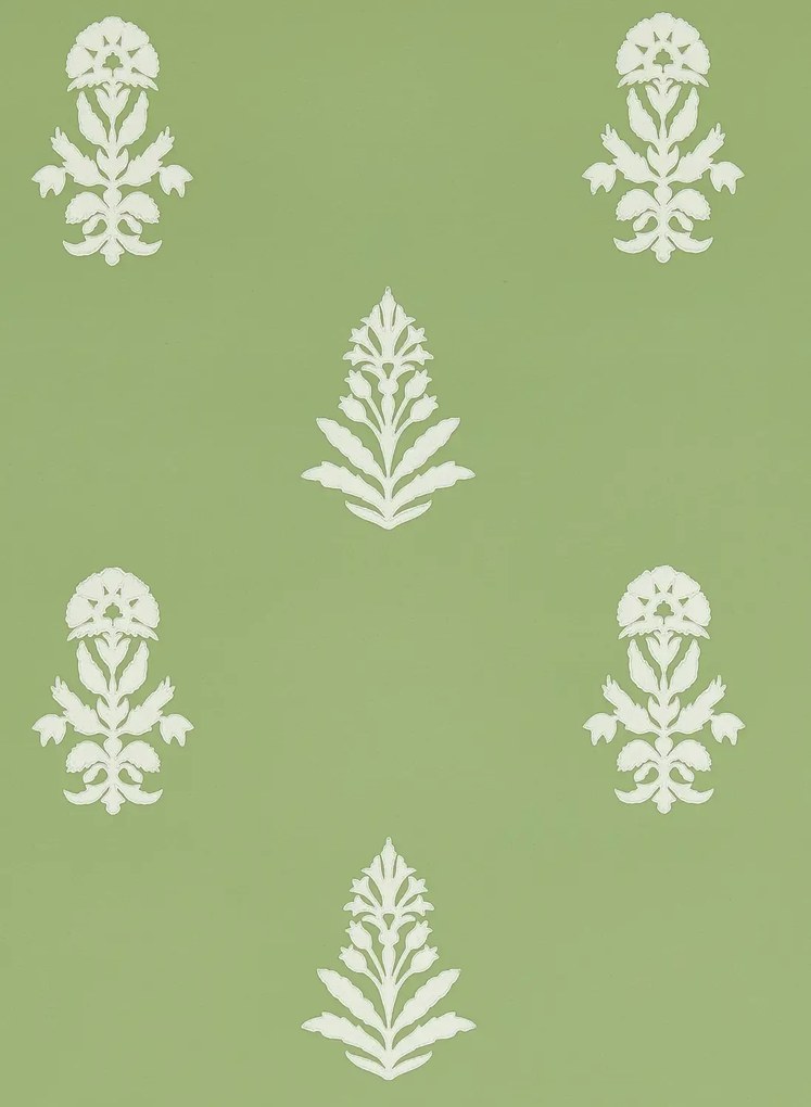 Sanderson Carta da parati Dabu - Botany Green