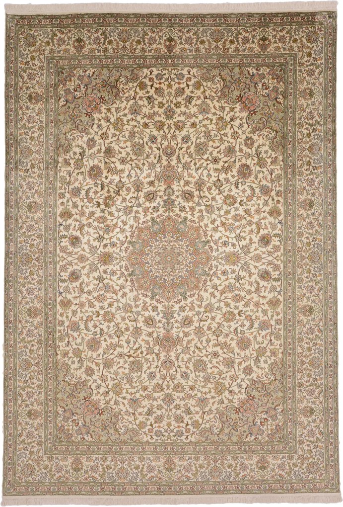 Cashmere Silk Tappeto 220 x 310 (Indian) Annodato A Mano