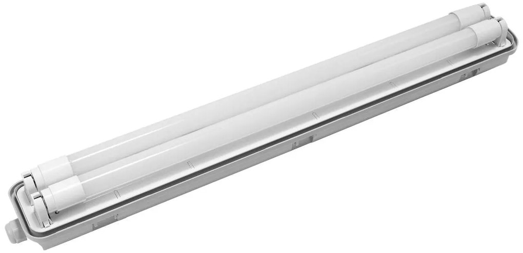 Plafoniera IP66 per 2 tubi LED 60cm - (Unilaterale) - Serie Professional