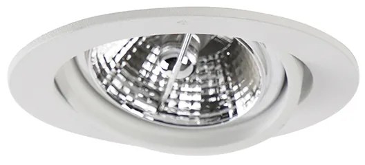 Set di 6 faretti da incasso moderni bianchi orientabili AR70 - Cisco