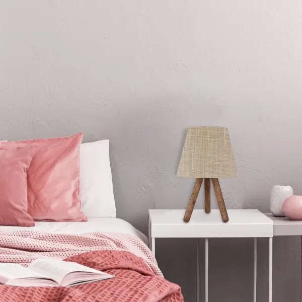 Lampada da tavolo AYD 1xE27/60W/230V crema