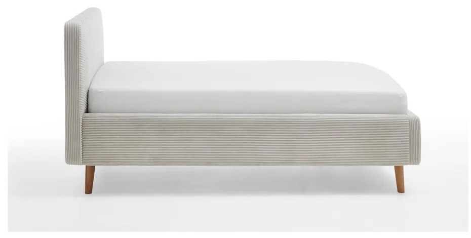 Letto singolo imbottito beige rete non inclusa 120x200 cm Mattis – Meise Möbel