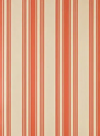 Farrow & Ball Carta da parati Tented Stripe - String/ Red