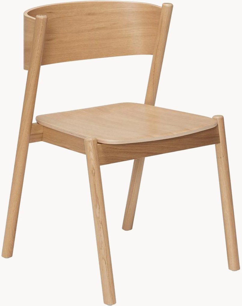 Sedia da pranzo in legno Oblique