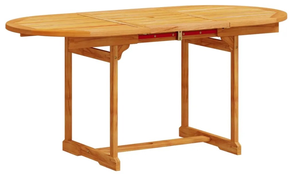 Set pranzo da giardino 5pz legno massello di acacia e textilene