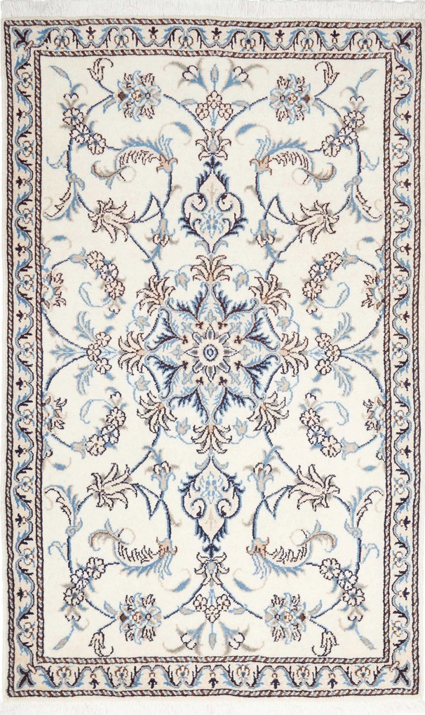 Nain Tappeto persiano 90x140 Beige (Iran) Annodato A Mano