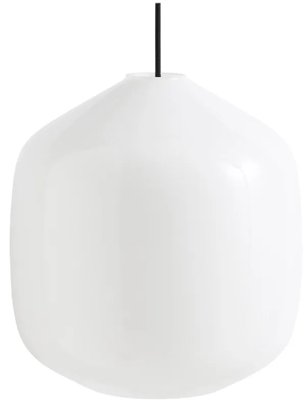 HAY - Buoy Glass 300 Lampada a Sospensione Opal/Soft-Black Hay