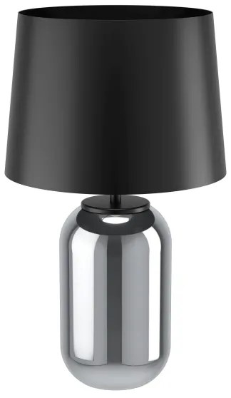 Eglo 390063 - Lampada da tavolo CUITE 1xE27/40W/230V nero/fumé