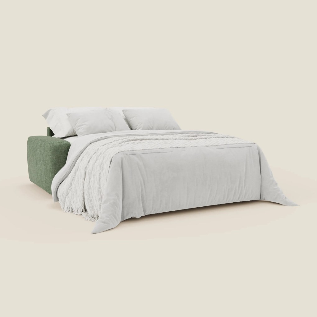 Cloud Divano letto materasso H17 cm dai morbidi cuscini in tessuto impermeabile T06 verde