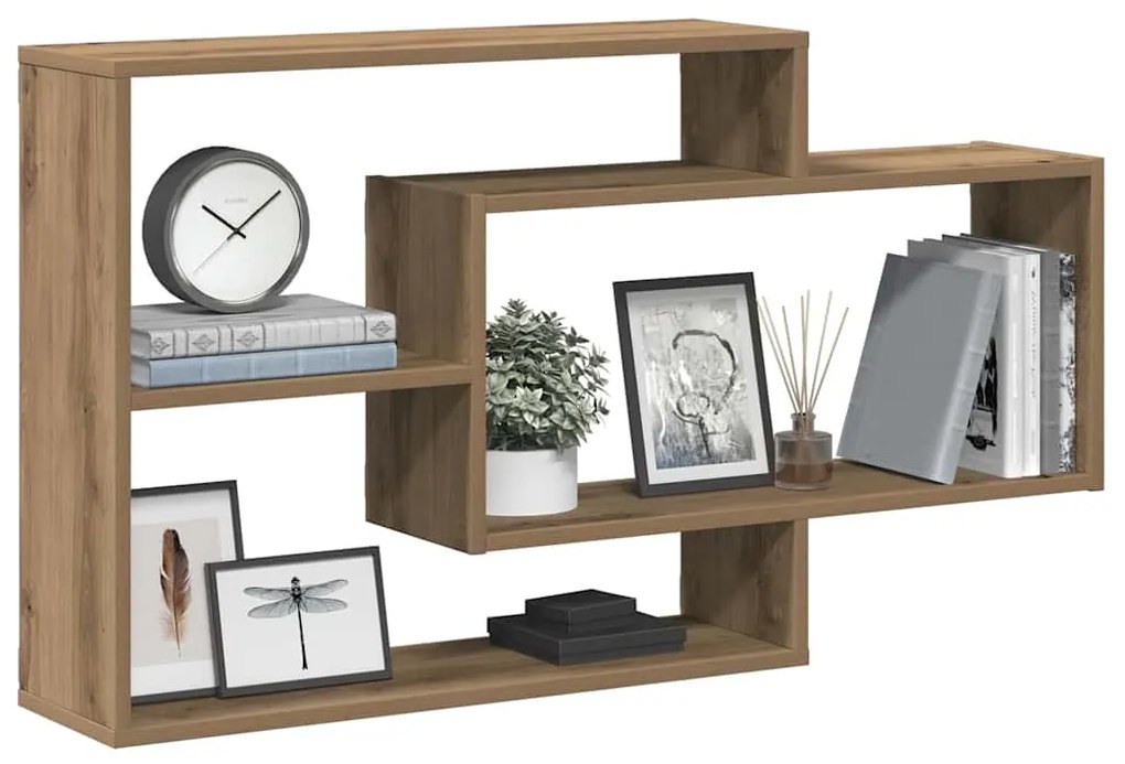 Scaffale A Parete Rovere Artigianale 104x20x58,5 Cm Truciolato /