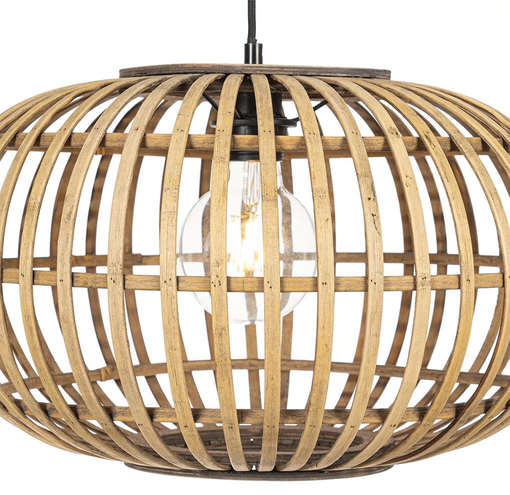 Lampada a sospensione orientale in bambù 44 cm - Amira