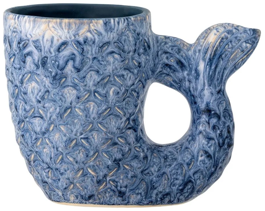 Vaso blu in gres (altezza 12 cm) Ariella - Bloomingville