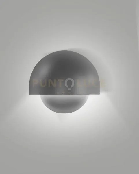 Ector applique da esterno a led 10w 3000k 990lm grigio scuro ip65