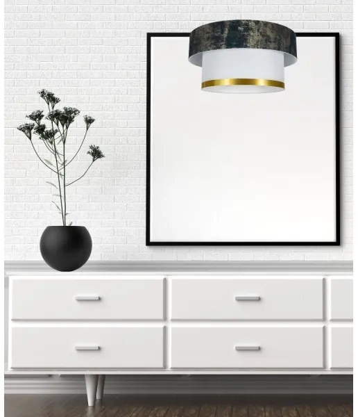 Lampadario a sospensione con filo RESSA 1xE27/60W/230V verde