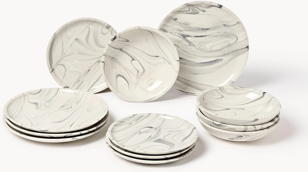 Servizio di piatti Marby, 4 persone, set da 12