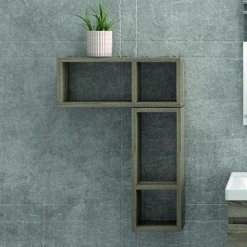 Pensile bagno aperto dimensioni 55x20x15cm con piano interno SP-45A - KAMALU
