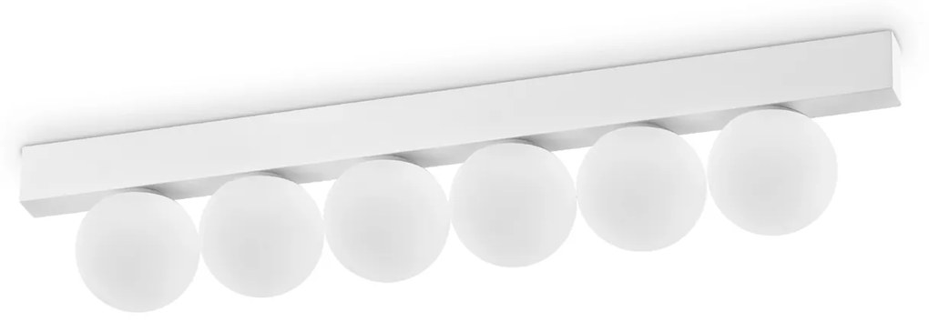 Plafoniera Contemporanea Ping Pong Metallo Bianco Led Integrato 18W 3000K Ip20