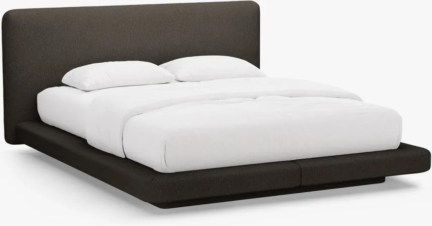 Letto imbottito Linea in bouclé Baloo - 160x200 cm