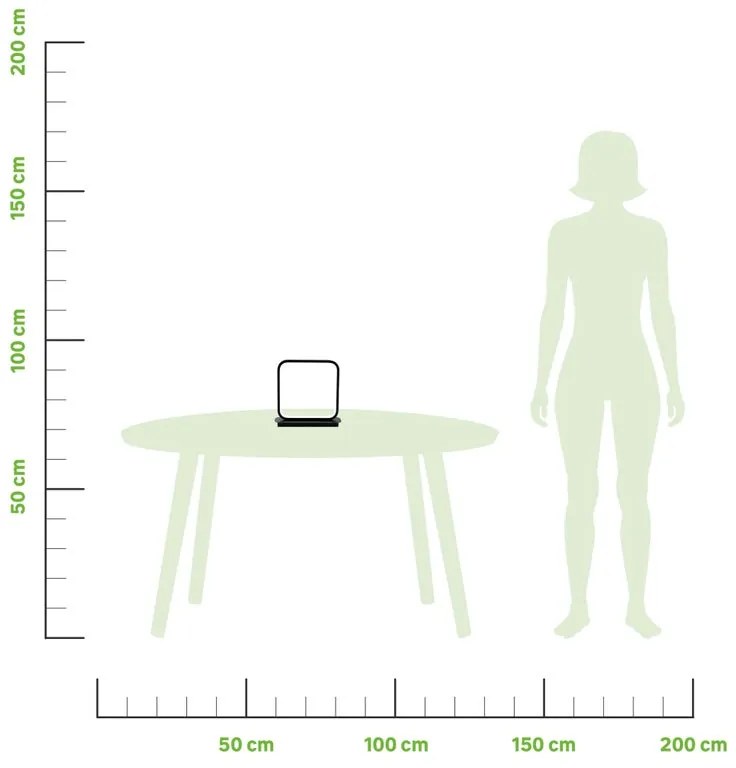 Lampada da tavolo LED moderno Jody nero, luce naturale