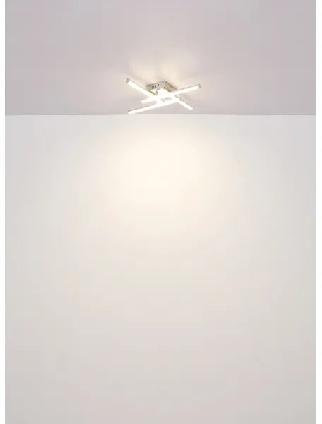 Globo 67346-24 - Plafoniera LED KIRINA LED/24W/230V 4000K cromo opaco