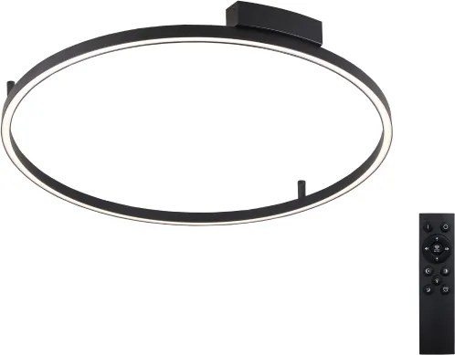 Brilagi - Lampada a LED dimmerabile PORTOFINO LED/60W/230V Ø 80 cm nera + telecomando