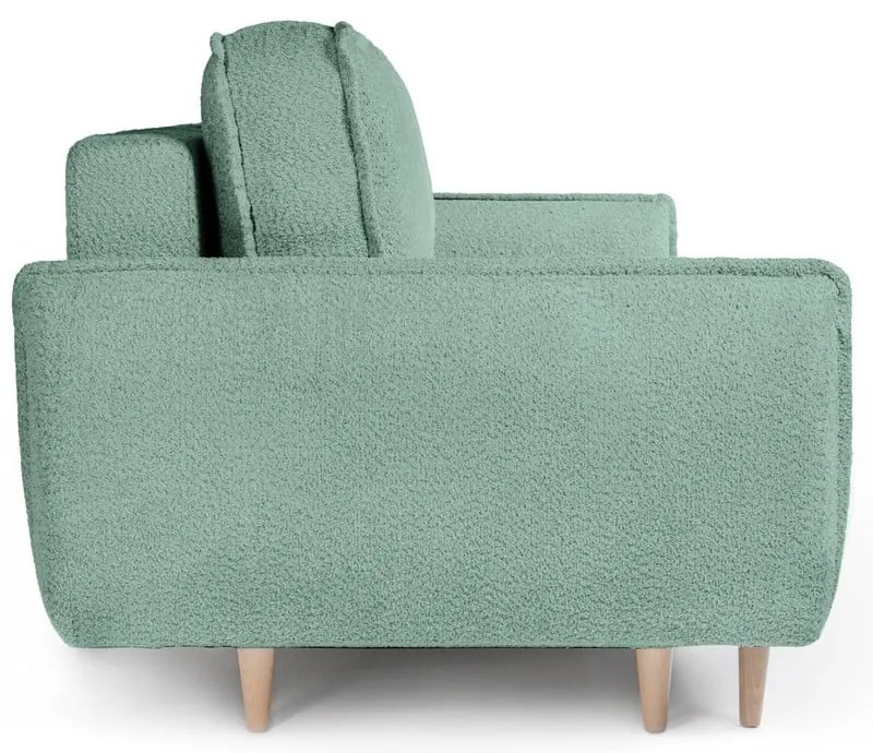Divano letto verde in tessuto bouclé 215 cm Patti - Bonami Selection