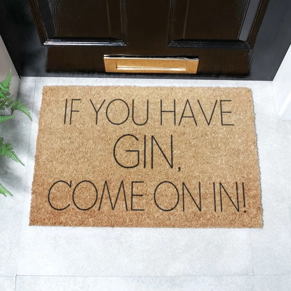 Zerbino in cocco 40x60 cm If You Have Gin - Artsy Doormats