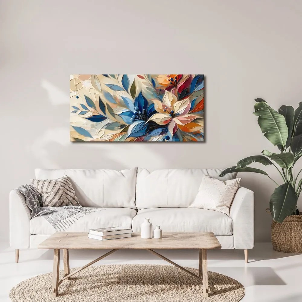 Quadro su tela – Composizione floreale astratta