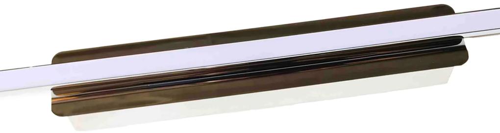 Applique Lampada Led Da Parete Modello Havana Cromato 12W Bianco Neutro 65cm Per Specchio Bagno SKU-3902
