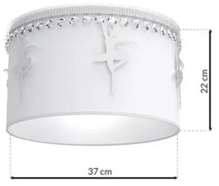 Plafoniera per bambini BALLET 1xE27/60W/230V