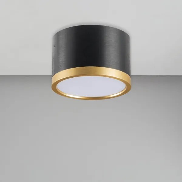 Plafoniera LED MIRELLA 1xGX53/6W/230V nero/oro