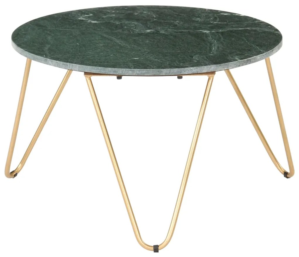 Tavolino Da Salotto Verde 65x65x42 Cm Pietra Vera Testura Marmo /