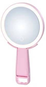 Immax 09102L - Specchio cosmetico dimmerabile LED+CCT SWEET LED/3W/5V rosa