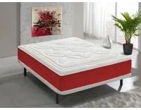 Materasso Singolo 80x190 in memory foam, altezza 25 cm, 5 cm di memory foam, 11 zone di comfort